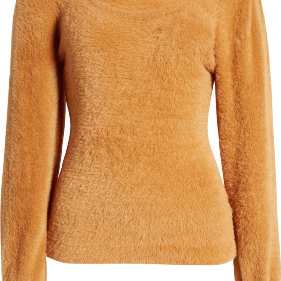 Rachel Parcell balloon sleeve fuzzy sweater - Picture 5 of 6